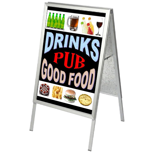 PF11: 'A' board pavement signs ('snap' frame style)