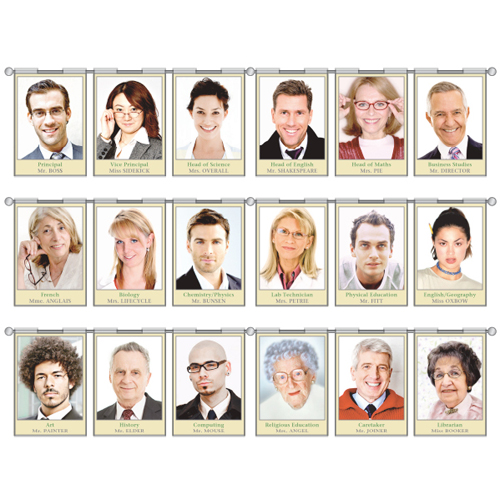 PW2: Wall fix hook on poster holders on stainless steel bars