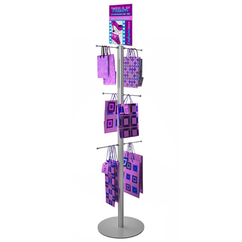 VF2A: Poster-top carrier bag stands