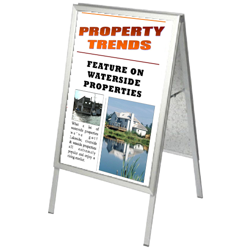 PF11: 'A' board pavement signs ('snap' frame style)