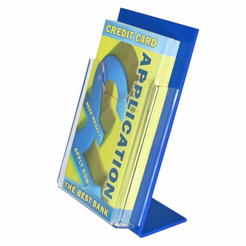 LT2D: Leaflet dispensers for table tops with coloured backs