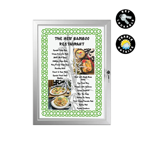 PW14: External lockable poster frames