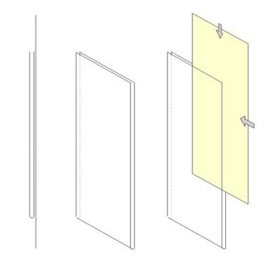 Fixed poster holder - 'U' profile